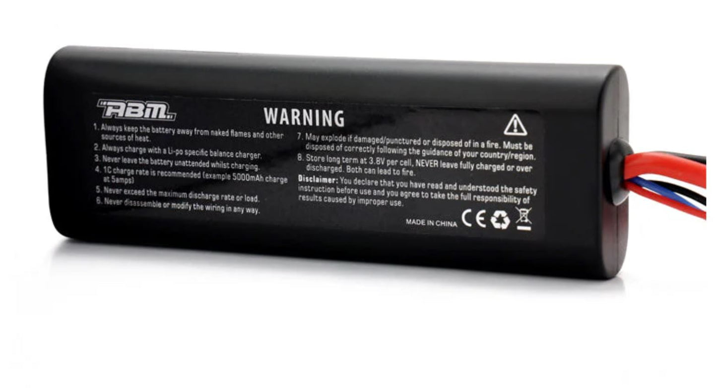 ABM 4000mAh 2S 7.4V 60C rounded case Lipo battery with Tamiya connector - AMB20020