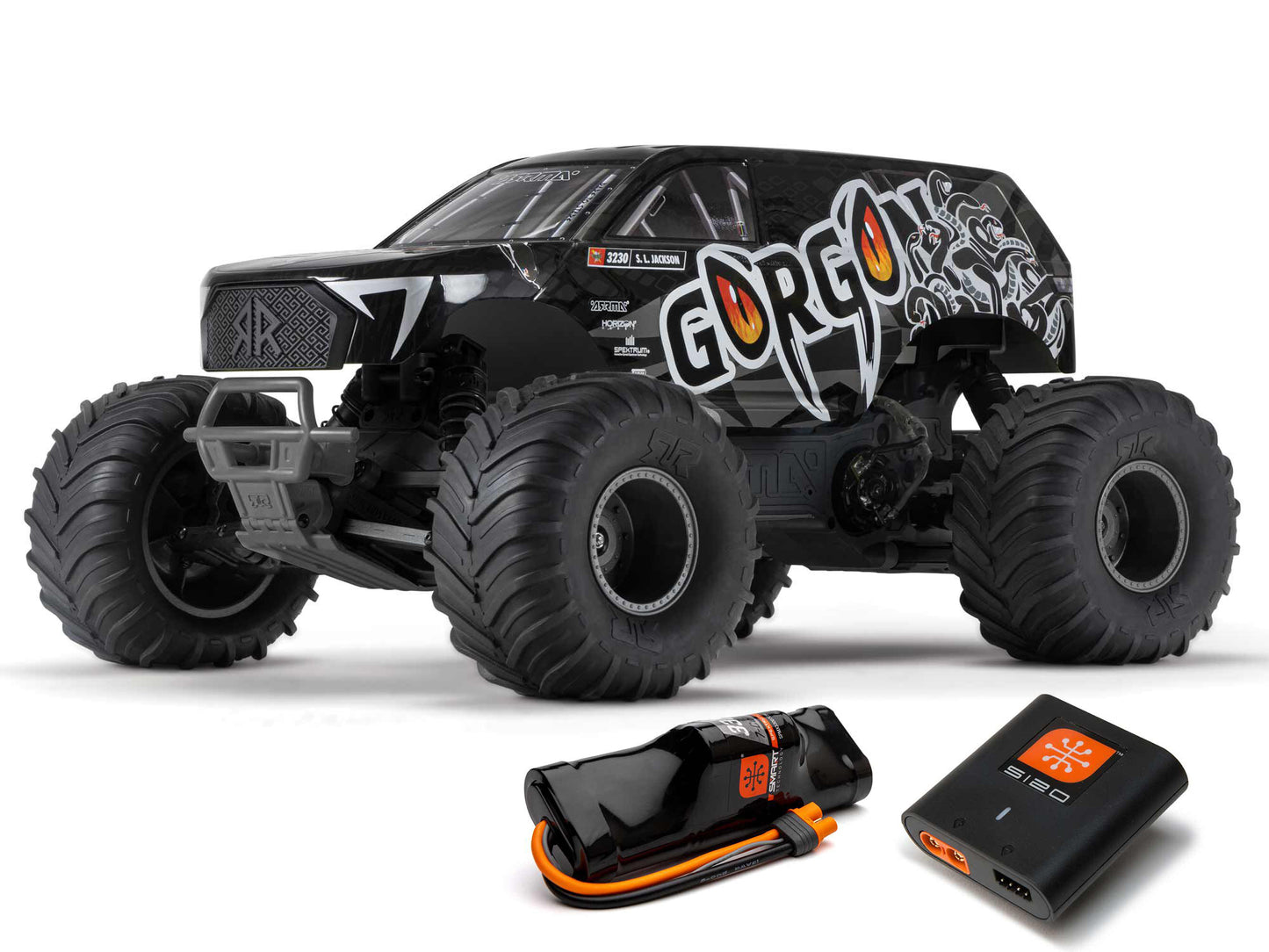 ARRMA 1/10 GORGON MEGA 550 2WD MT RTA Kit w/Batt & Chg Gunmetal