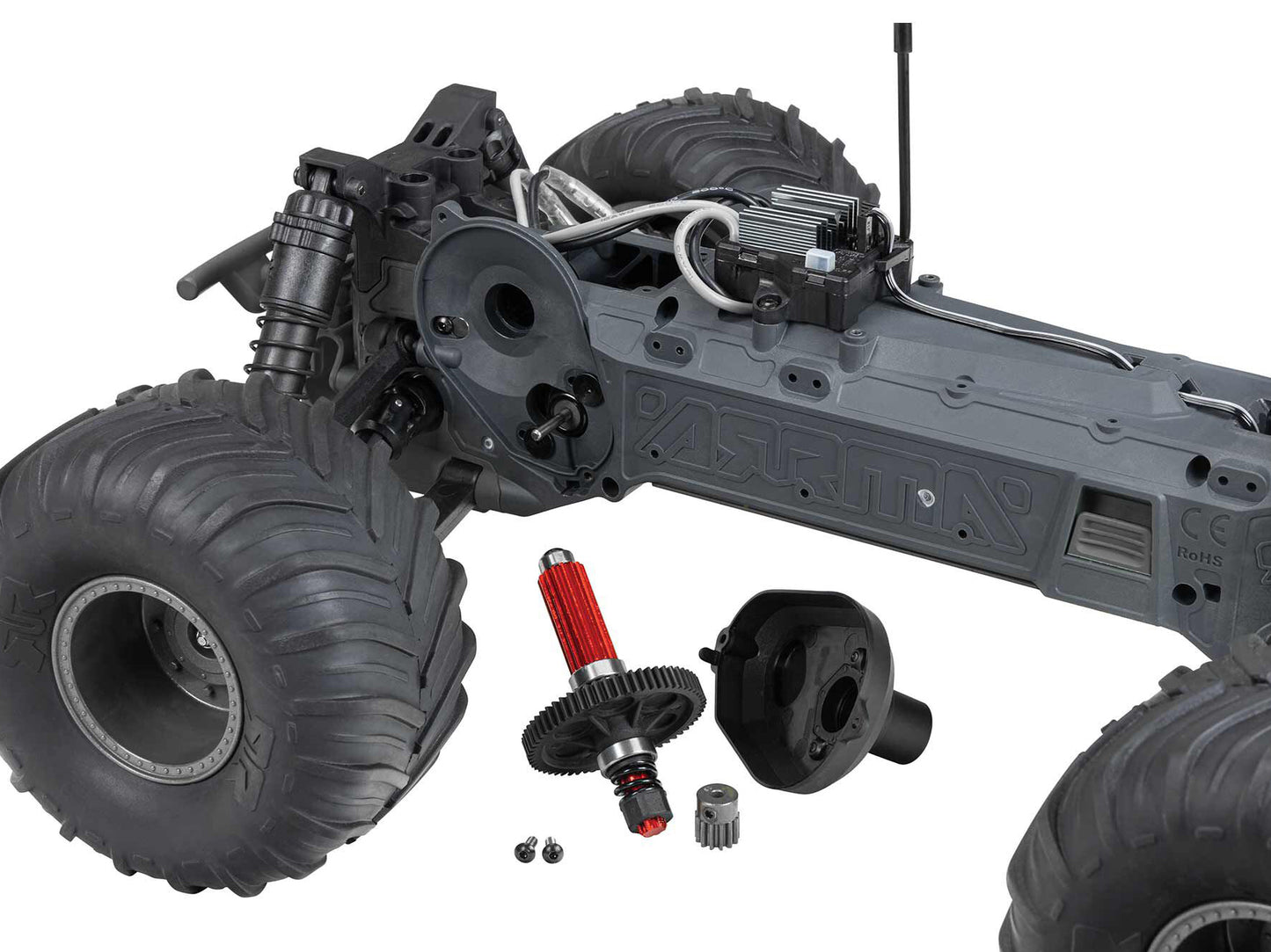 ARRMA 1/10 GORGON MEGA 550 2WD MT RTA Kit w/Batt & Chg Gunmetal
