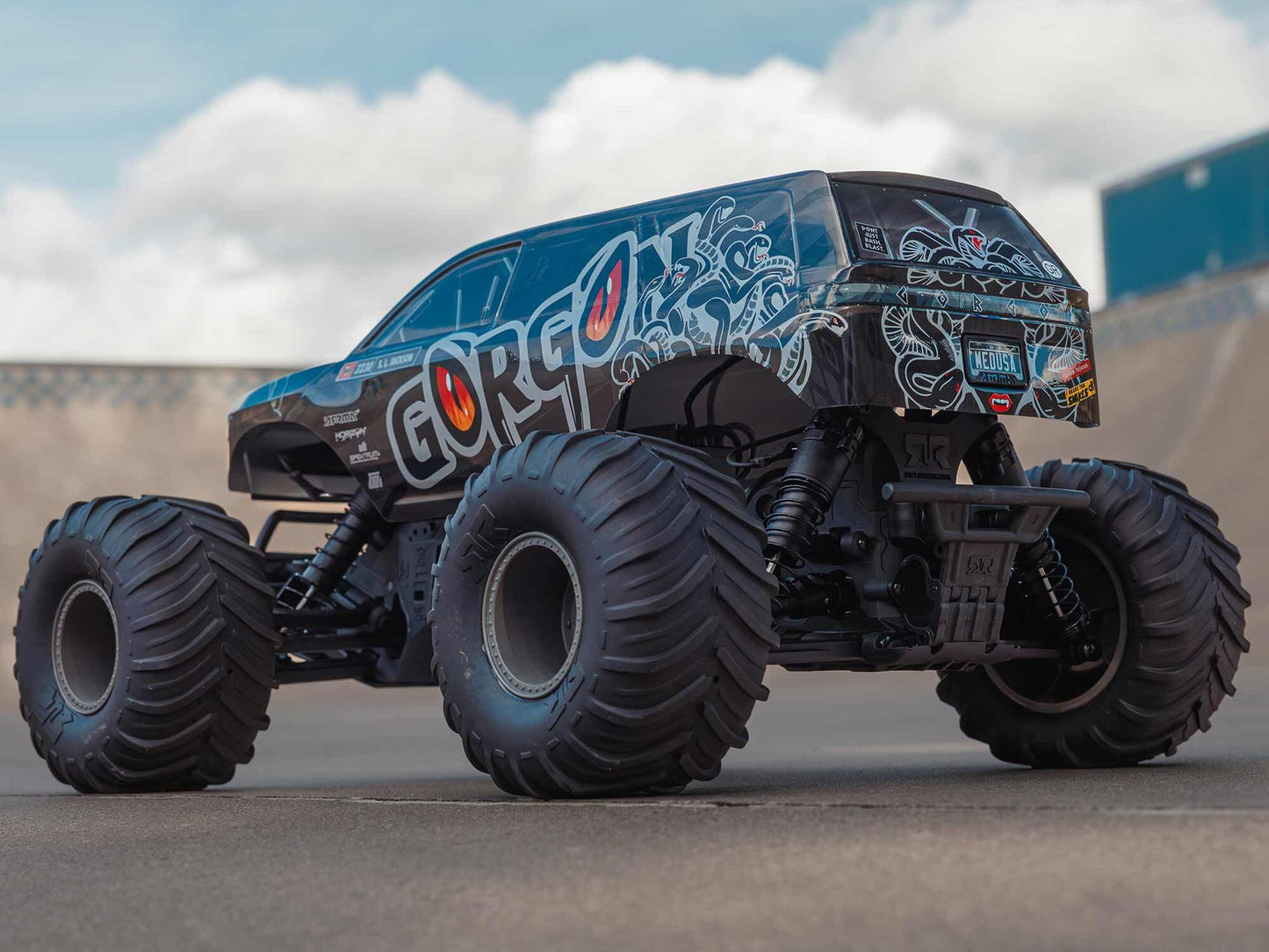 ARRMA 1/10 GORGON MEGA 550 2WD MT RTA Kit w/Batt & Chg Gunmetal