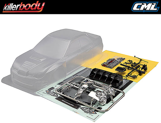KILLERBODY SUBARU IMPREZA WRC 2007 CLEAR BODY KIT KB48761