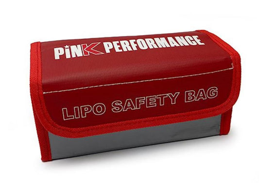 Pink Performance LiPo Battery Safety Bag M-size (185x75x65mm)