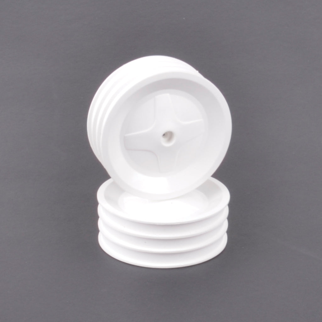 U7597 - Schumacher Front Wheels White (pr) - TC,CC,PC