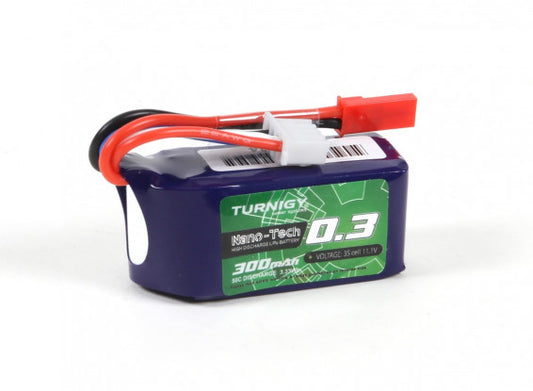 Turnigy Nano-Tech 300mAh 3S 50C LiPo Pack w/JST Connector