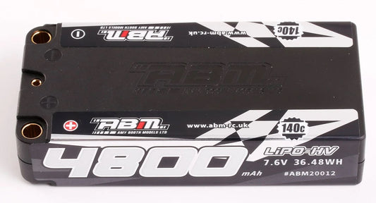 ABM 4800 LCG Shorty 7.6v Lipo-HV 140c 5mm connectors - ABM20012