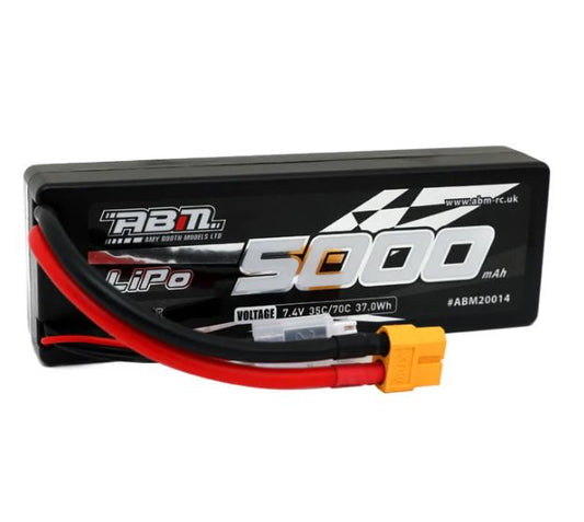 ABM 5000mAh 2S 7.4V 70C Lipo battery with XT60 connector - ABM20014