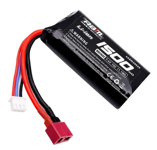 ABM Li-ion 18650-7.4V 1500mAh 15C 11.1Wh T-plug - ABM20029