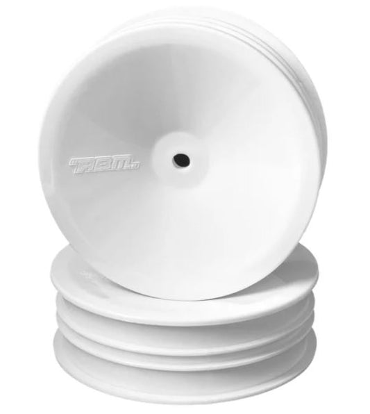 ABM Front Wheel for 1/10th Off Road 2wd -White (2pcs) - ABM40001