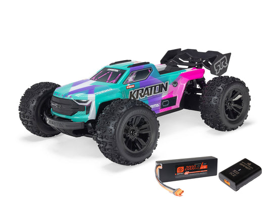 1/16 MINI KRATON 3S DSC 4X4 RTR with Batt/Charg, Teal/Pink - C-ARA2508ST2