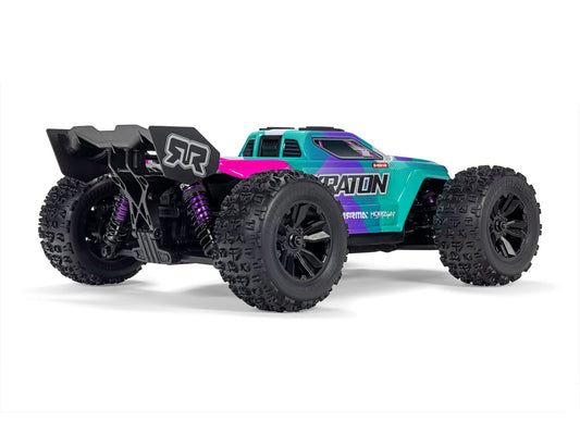 1/16 MINI KRATON 3S DSC 4X4 RTR with Batt/Charg, Teal/Pink - C-ARA2508ST2