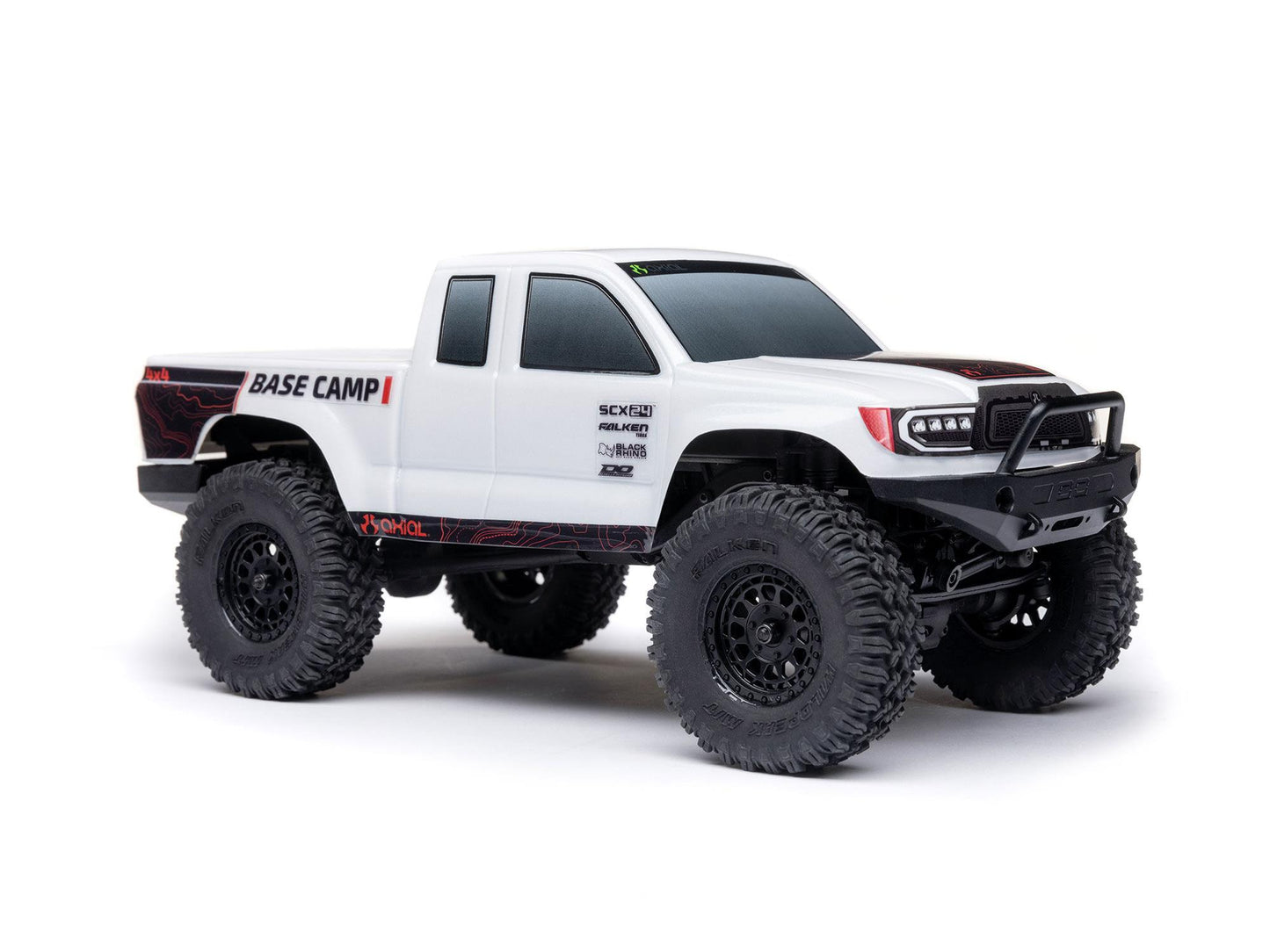 1/24 SCX24 Base Camp 4WD Rock Crawler RTR White - C-AXI-1219T1