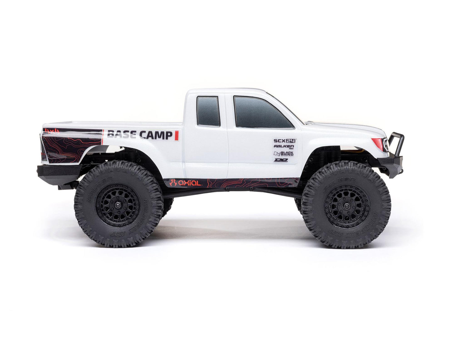 1/24 SCX24 Base Camp 4WD Rock Crawler RTR White - C-AXI-1219T1