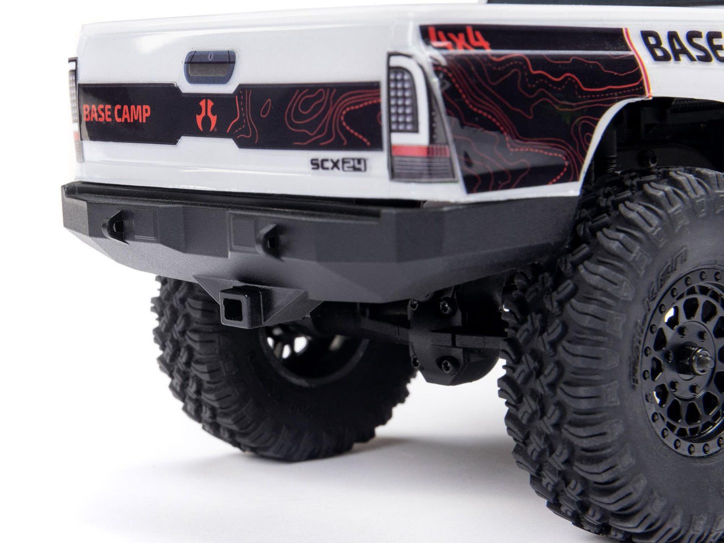1/24 SCX24 Base Camp 4WD Rock Crawler RTR White - C-AXI-1219T1