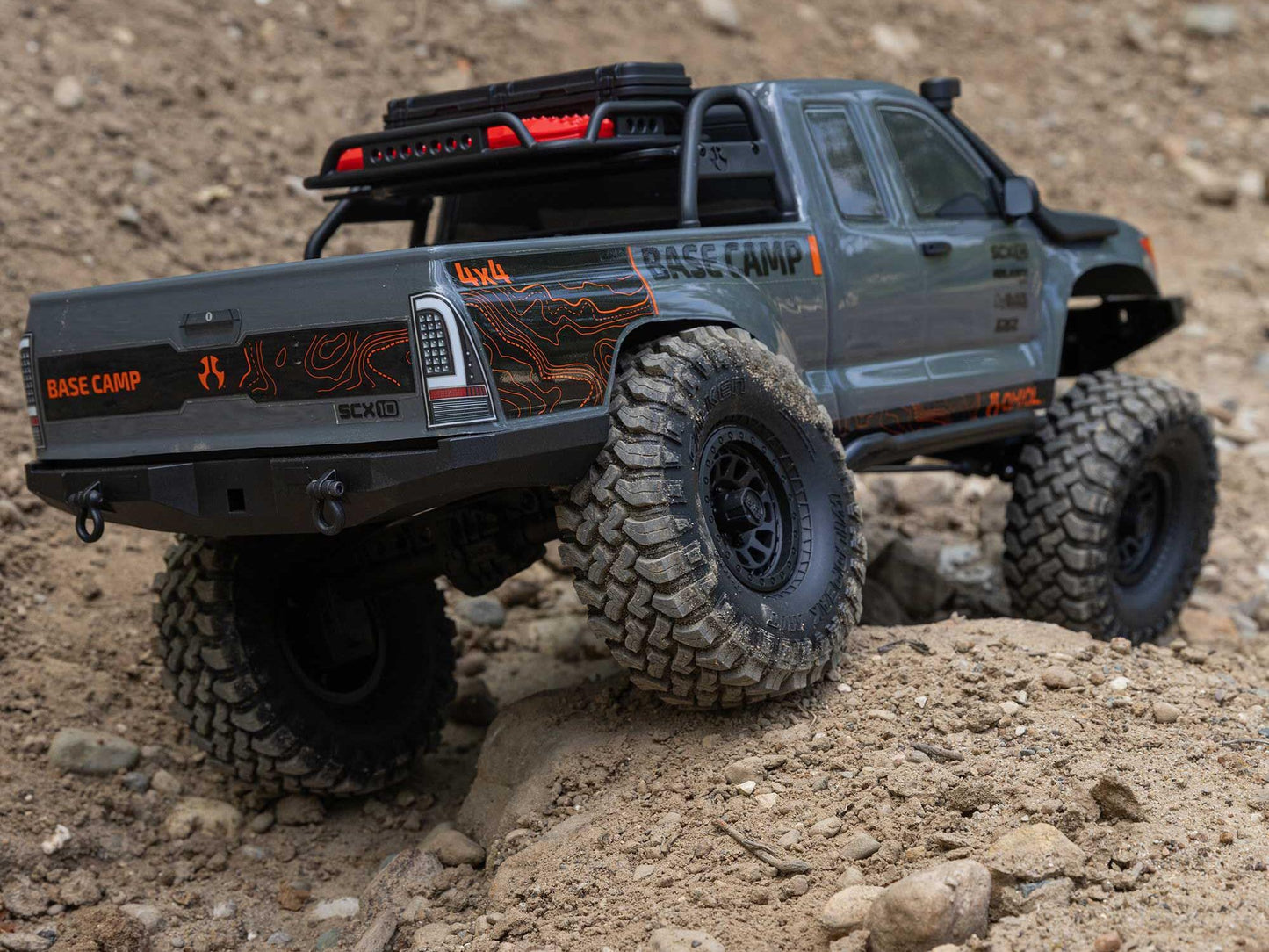 1/10 SCX10 III Base Camp 4X4 Rock Crawler RTR Grey - C-AXI-1375T2