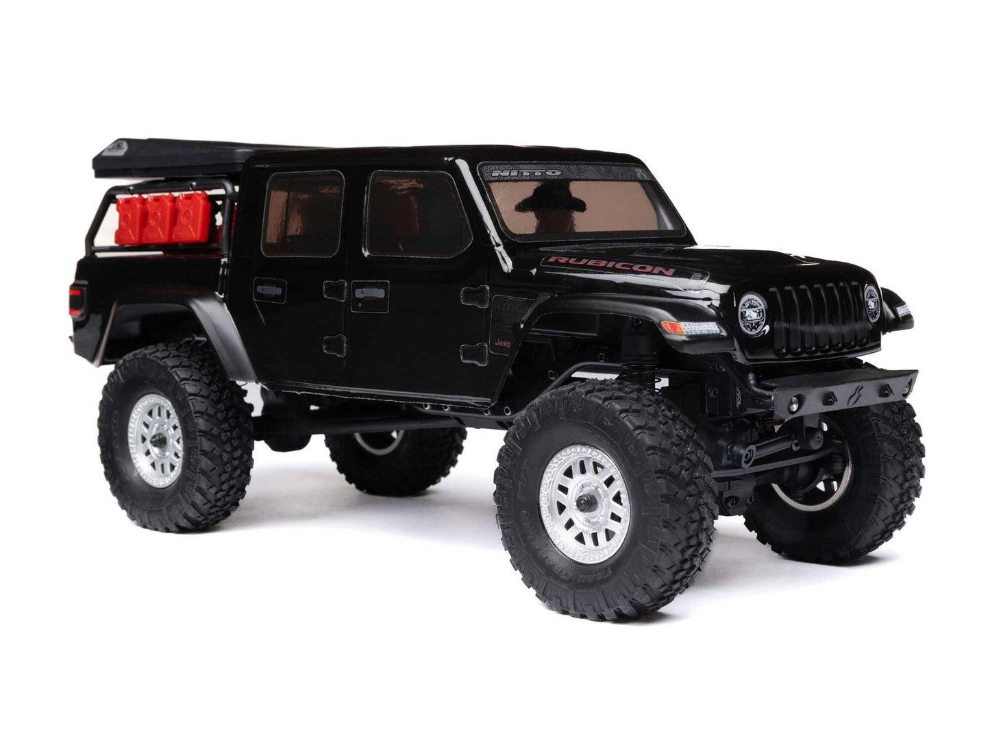 1/24 SCX24 Jeep JT Gladiator 4WD Rock Crawler RTR Black - C-AXI00005V2T5