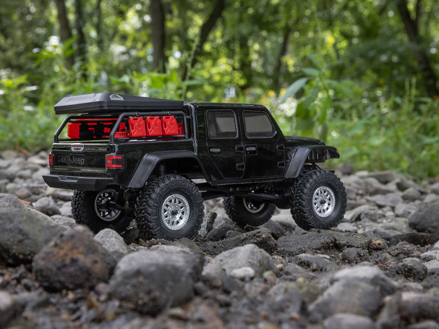 1/24 SCX24 Jeep JT Gladiator 4WD Rock Crawler RTR Black - C-AXI00005V2T5
