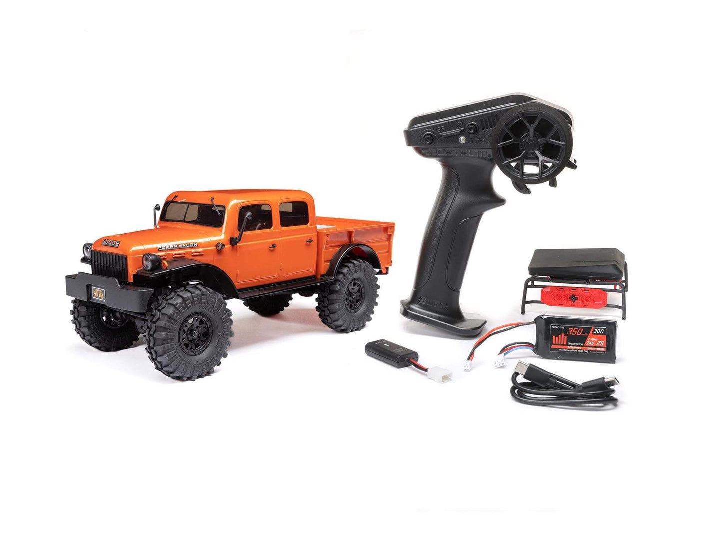 1/24 SCX24 Dodge Power Wagon 4WD Rock Crawler RTR Orange -  C-AXI00007T1
