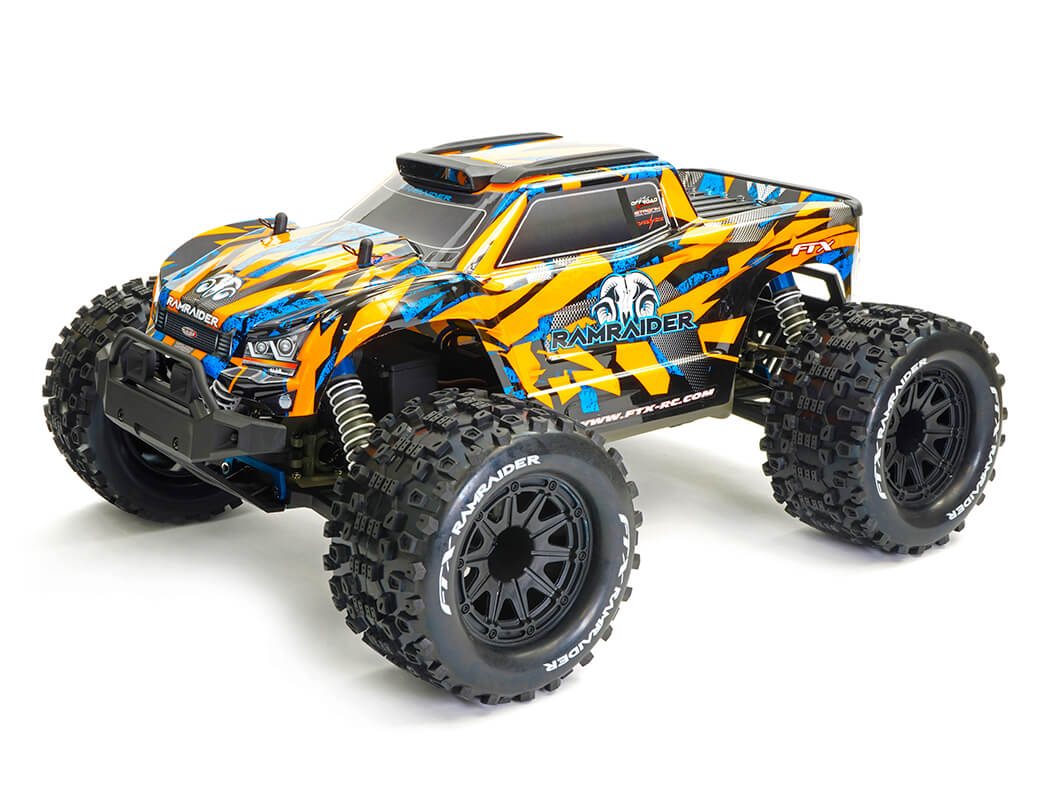FTX RAMRAIDER 1/10 BRUSHED MONSTER TRUCK RTR - ORANGE/BLUE - FTX5499OB