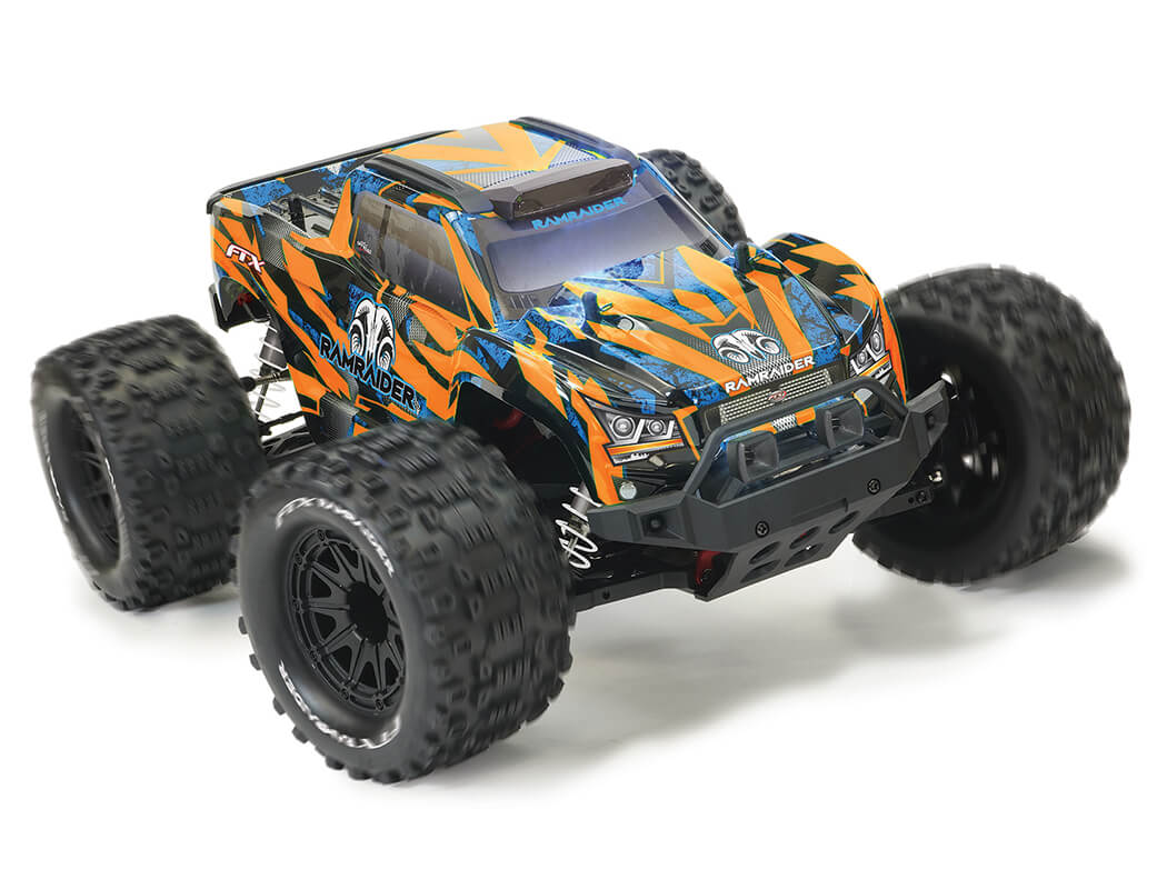 FTX RAMRAIDER 1/10 BRUSHED MONSTER TRUCK RTR - ORANGE/BLUE - FTX5499OB