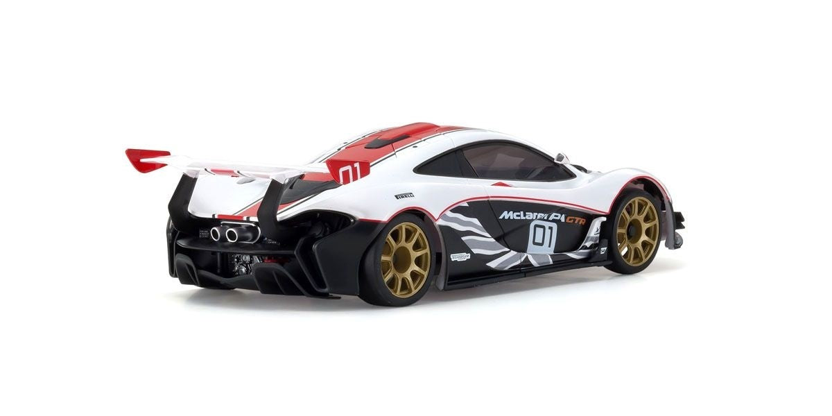 Kyosho Mini-Z MR03 RWD McLaren P1 GTR White-Red (W-MM/KT531P) - K.32324WR
