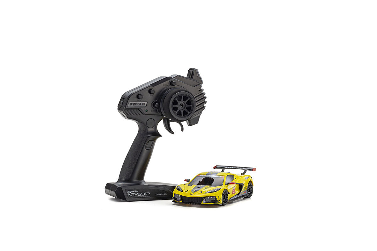 Kyosho Mini-Z MR03 RWD Chevrolet Corvette C8-R Yellow (W-MM/KT531P) K.32342Y