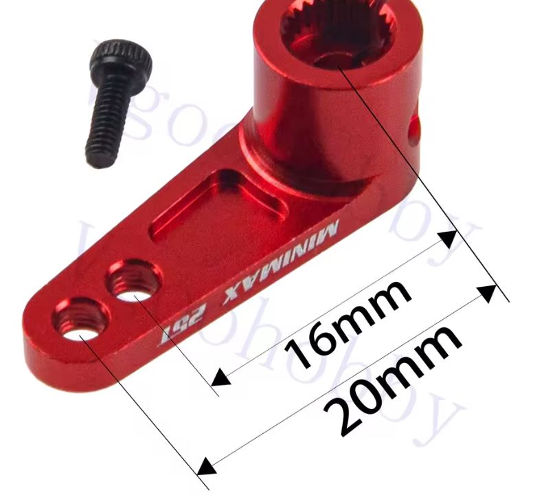 Aluminium 25T OFFSET Servo Horn (Various Colours)