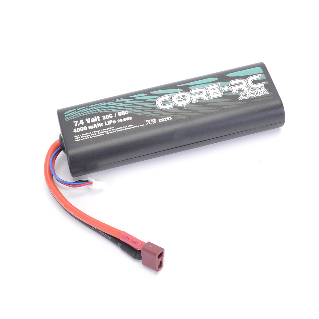 CORE RC-4000mAHr 7.4v 30/60C 2S LiPo CR293