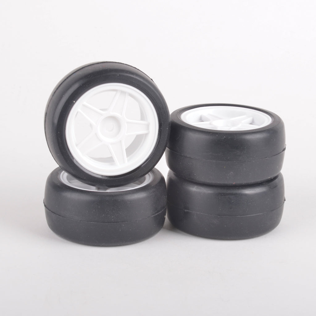 Rush Mini Tyres 32 Round Pre-Glued 4pcs - RU1075