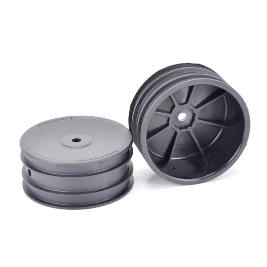 U4495 - Schumacher Wheel; Hex Front - Black - 4wd - pr